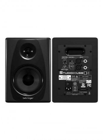 2-Piece Monitor Speaker Set STUDIO50USBPair Black