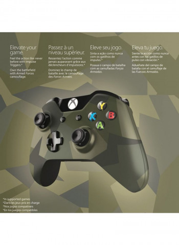 Armed Forces ll Wireless Controller For XBox One - Green/Black