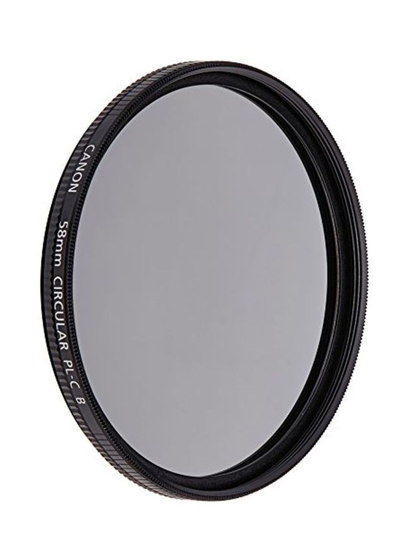 58mm Circular Polarizing Filter Black