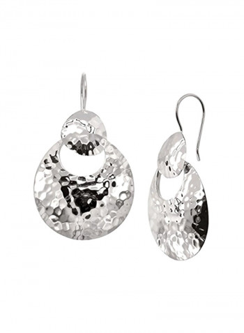 Sterling Silver Hammered Dangle Earrings