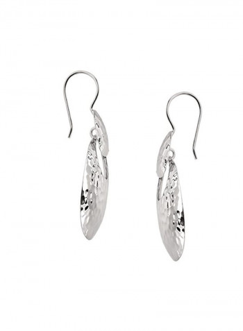 Sterling Silver Hammered Dangle Earrings