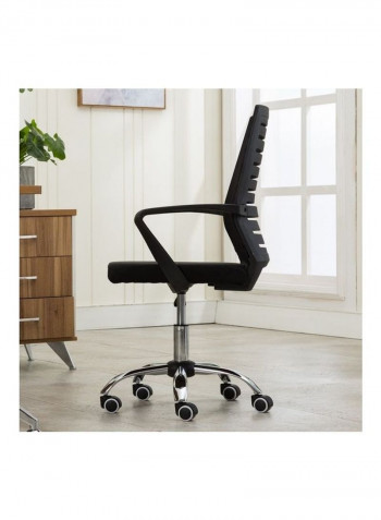 Thick Breathable Mesh 360 Rotary Conference Chair Black 67 x 47 x 19cm