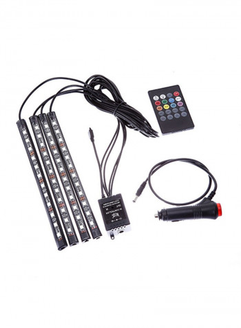 Car Interior LED RGB Music Rhythm Ambient Lamp