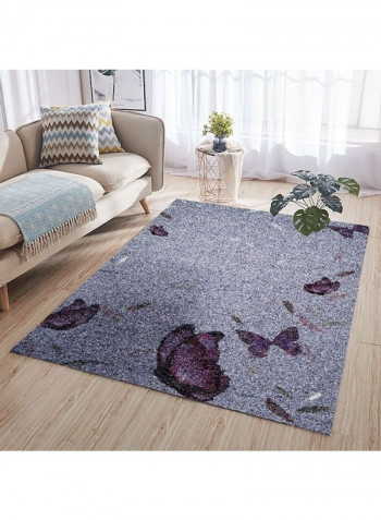 Butterfly Pattern Rug Purple 120x160cm