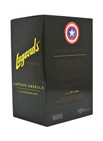Legends in 3-Dimensions Marvel Comics Captain America  Scale Bust 13x8x7inch