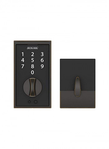 Password Protected Door Lock With Deadbolt Set Black 1.55x3x5.38inch