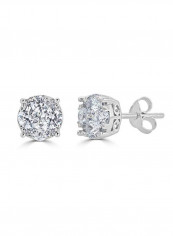 1/2 Ct Diamond Stud Earrings