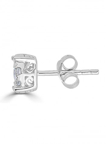 1/2 Ct Diamond Stud Earrings