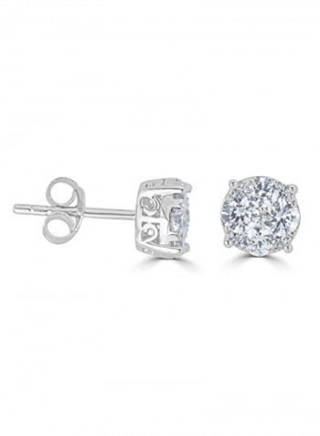 1/2 Ct Diamond Stud Earrings