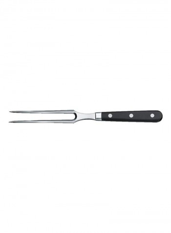 2-Piece Slicing Knife & Carving Fork Set Black
