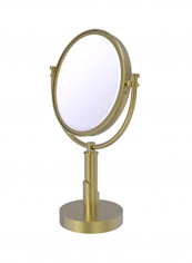 Tribecca Collection Vanity Top Magnification Make-Up Mirror Satin Brass 8inch