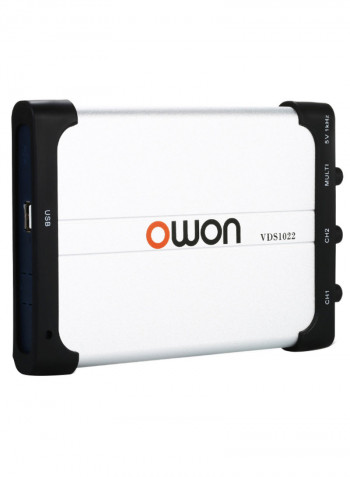 Dual Channel Virtual USB Oscilloscope Silver/Black