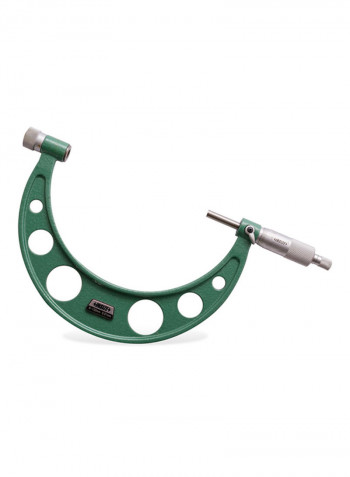 Outside Micrometer With Interchangeable Anvils Green/Silver 0-150milimeter
