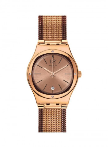 Women's Full Rose Jacket Water Resistant Analog Watch YLG408M