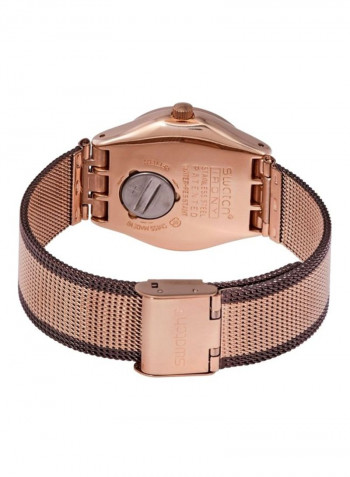 Women's Full Rose Jacket Water Resistant Analog Watch YLG408M