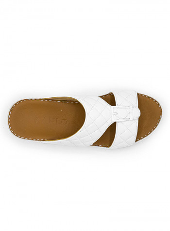 Carlo Arabic Footwear 1371 Size 6 White