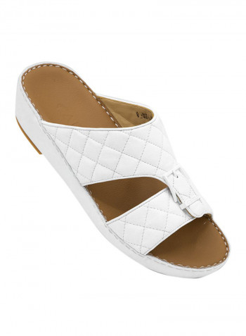 Carlo Arabic Footwear 1371 Size 6 White