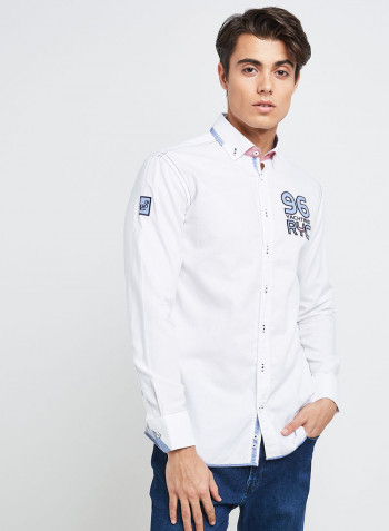 Full Sleeve Casual Cotton Shirt White