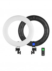 LED Ring Video Fill Light With Remote Control VL-600B Black/White