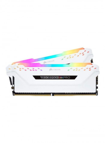 2-Piece Vengeance RGB Pro DDR4 RAM 8GB White/Pink/Blue