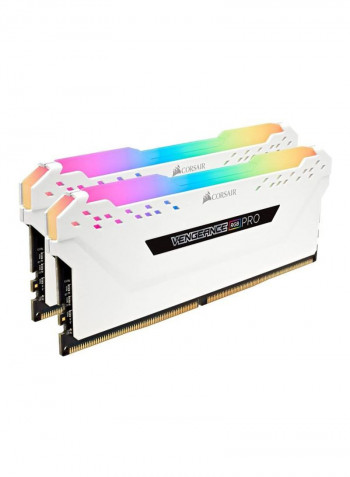 2-Piece Vengeance RGB Pro DDR4 RAM 8GB White/Pink/Blue