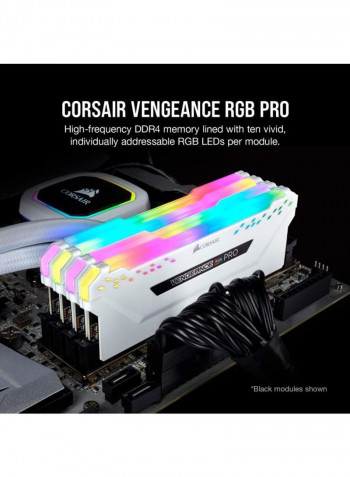 2-Piece Vengeance RGB Pro DDR4 RAM 8GB White/Pink/Blue