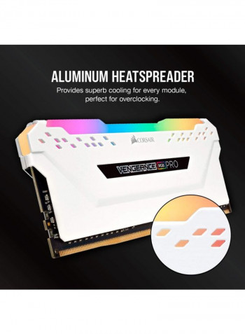 2-Piece Vengeance RGB Pro DDR4 RAM 8GB White/Pink/Blue