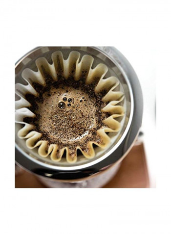 Pour Over Coffee Maker 473ml CD-8 silver Silver/Black/Clear