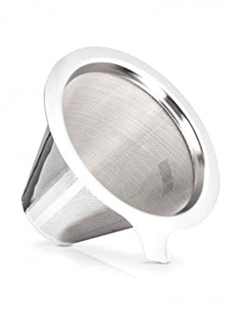 Pour Over Coffee Maker 473ml CD-8 silver Silver/Black/Clear