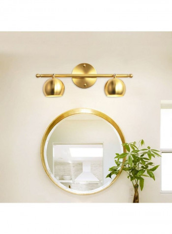 E27 LED Mirror Headlight Wall Lamp Gold