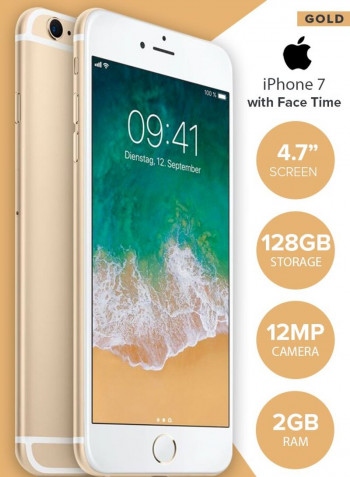 Refurbished - iPhone 7 With FaceTime Gold 128GB 4G LTE