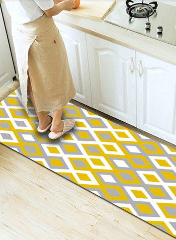 Living Room Floor Simple Geometric Print Rectangle Anti-Skid Rug Yellow 140*200(W*L)cmcm
