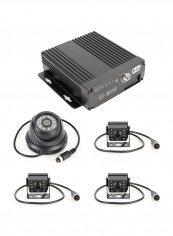 Truck 360 Degree Real-Time Monitoring 4 CH SD Real-time 720P SD Mobile DVR Support SD Card (Max 128G) Without Monitor