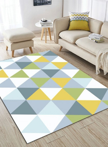 Living Room Floor Modern Triangles Pattern Supple Anti-Slip Rug multicolour 140*200(W*L)cmcm