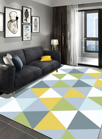 Living Room Floor Modern Triangles Pattern Supple Anti-Slip Rug multicolour 140*200(W*L)cmcm