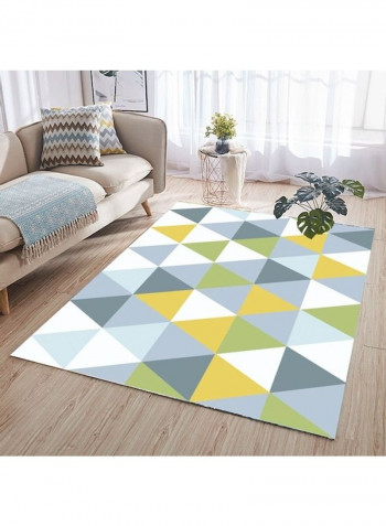 Living Room Floor Modern Triangles Pattern Supple Anti-Slip Rug multicolour 140*200(W*L)cmcm