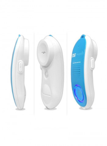 2-In-1 Bluetooth Speaker And Handset White/Blue