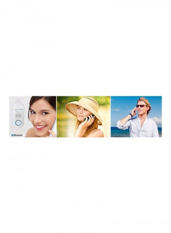 2-In-1 Bluetooth Speaker And Handset White/Blue