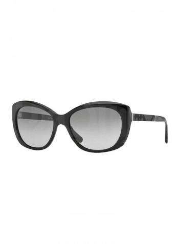 Women's Full Rim Cat Eye Sunglasses - Lens Size: 55 mm