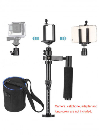 Portable Video Shooting Stabilizer Set 33centimeter Black