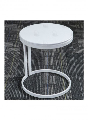 Simple Small Desk White 70x70x50cm