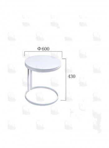 Simple Small Desk White 70x70x50cm
