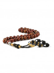 Brown Pearl Prayer Beads with Sterling Silver Components