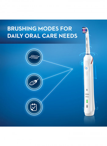 3000 3D Smartseries Electric Bluetooth Toothbrush With Stand White