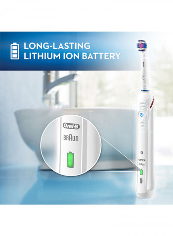 3000 3D Smartseries Electric Bluetooth Toothbrush With Stand White