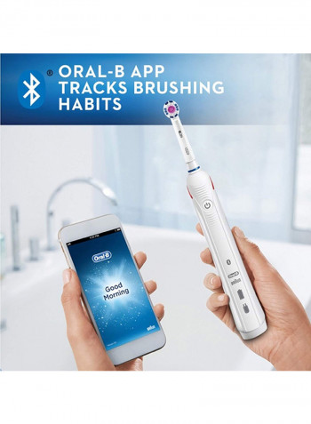 3000 3D Smartseries Electric Bluetooth Toothbrush With Stand White