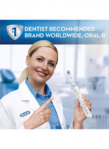 3000 3D Smartseries Electric Bluetooth Toothbrush With Stand White