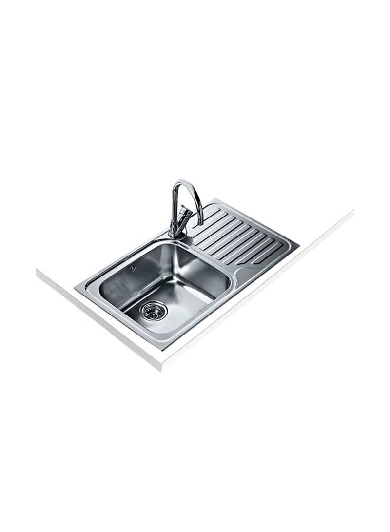 Classic Max 1B 1D Inset Stainless Steel 1 Bowl Sink Silver 860x500x200mmmm