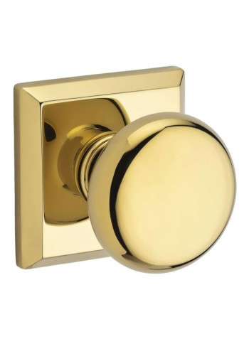 Square Rose Door Lever Gold