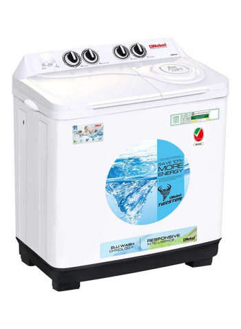 Twin Tub Semi Auto Washer White 12 Kgs Twin Tub 12 kg 500 W NWM1301 White